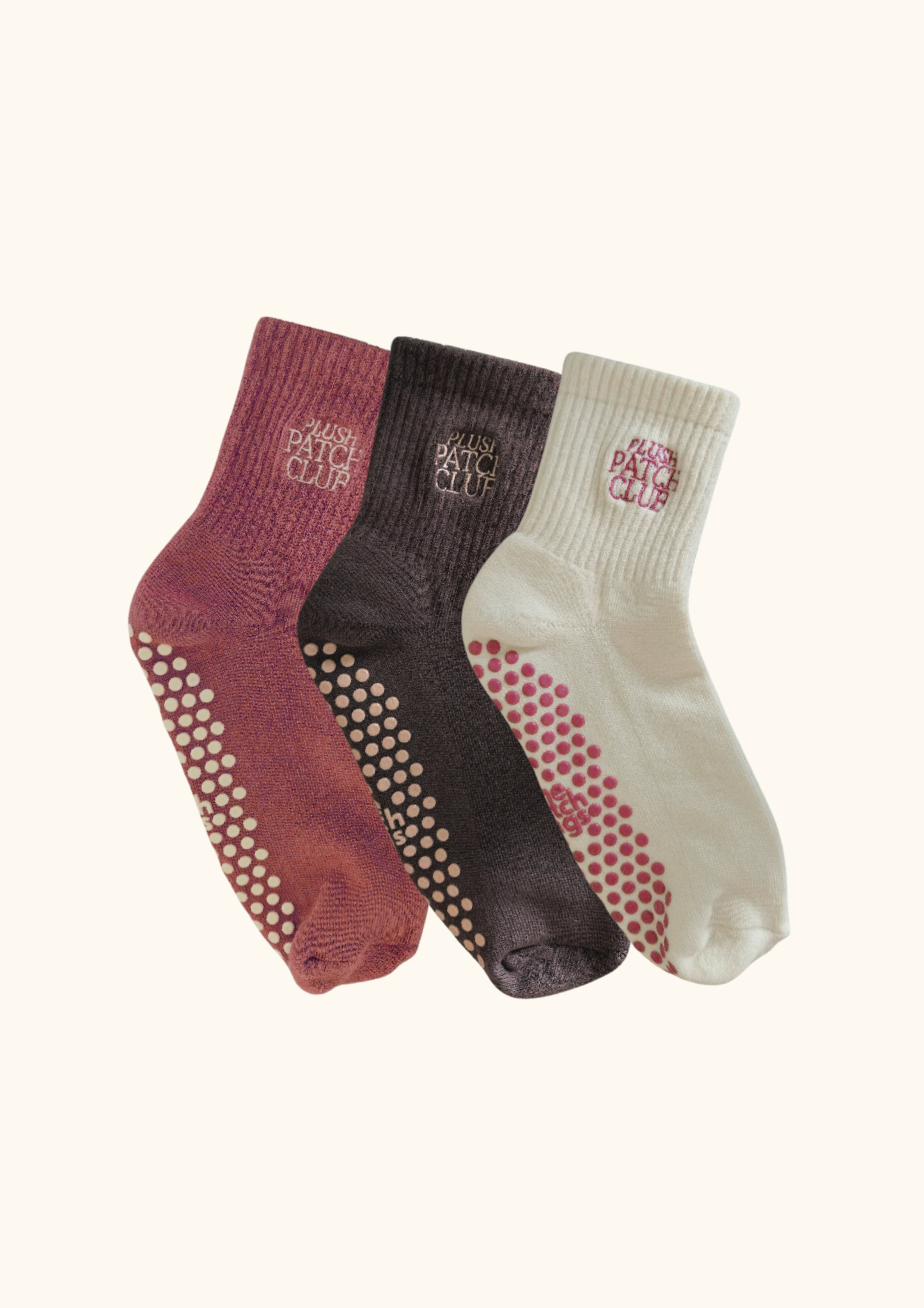 Plush Patch Club Grip Socks