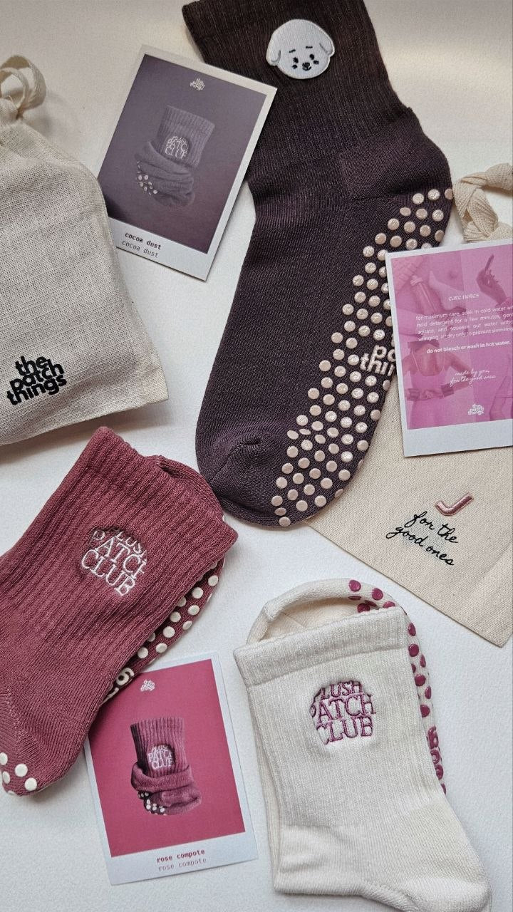 Plush Patch Club Grip Socks